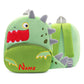 Fun Gray Kids Backpack With Elephant Print