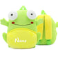 Fun Gray Kids Backpack With Elephant Print