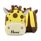 Fun Gray Kids Backpack With Elephant Print