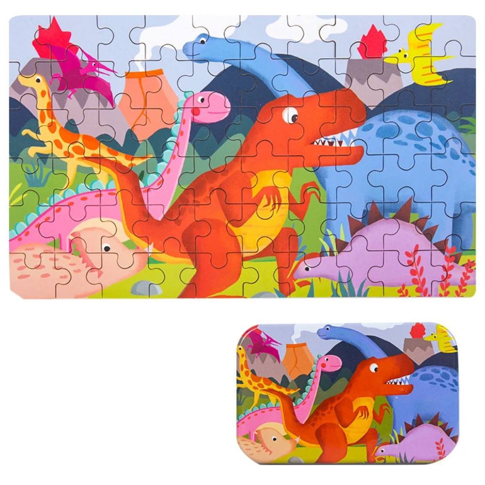 60 Pieces Children Wooden Puzzle Toy