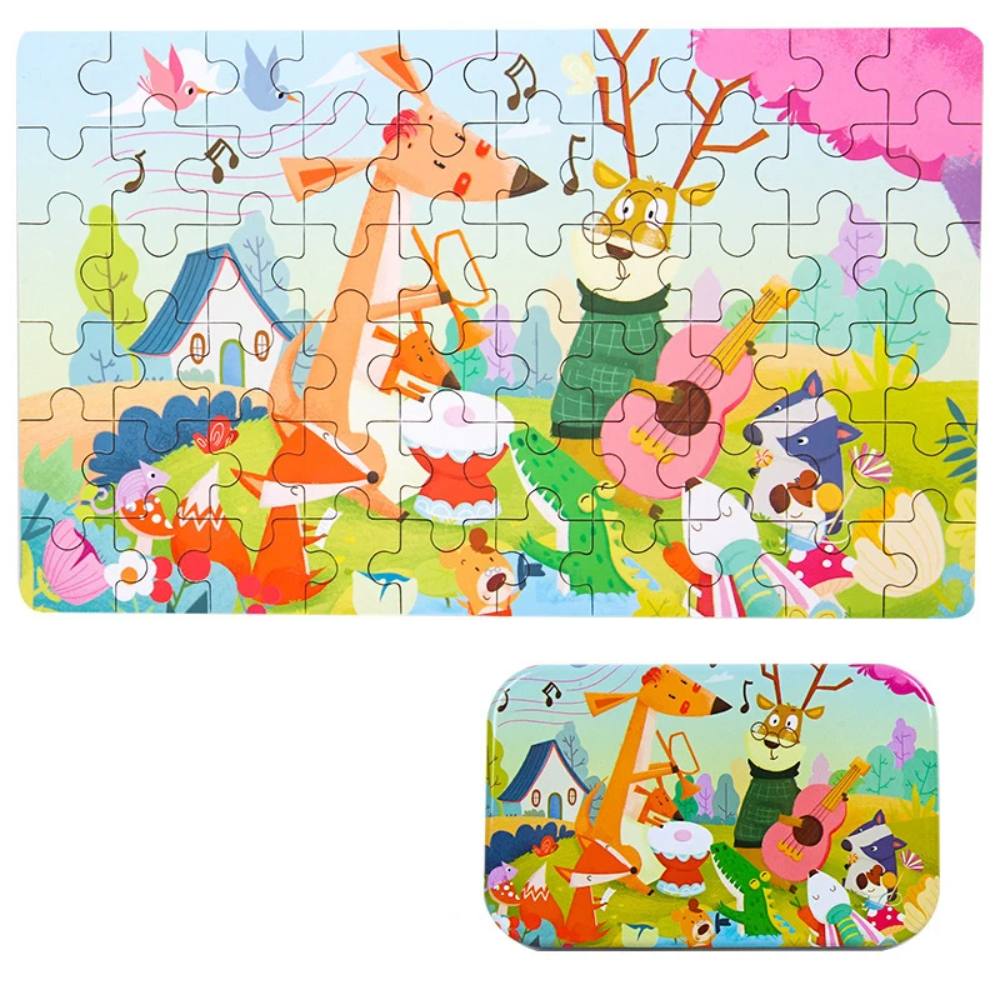 60 Pieces Children Wooden Puzzle Toy