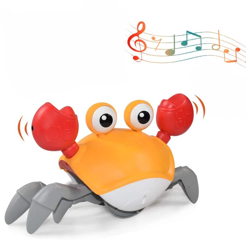 Sensing Crawling Crab Toy with Music Sounds