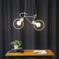 Contemporary Bike Shaped White LED Ceiling Light