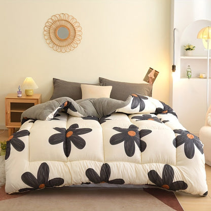 Delicate Flower Print Comforter