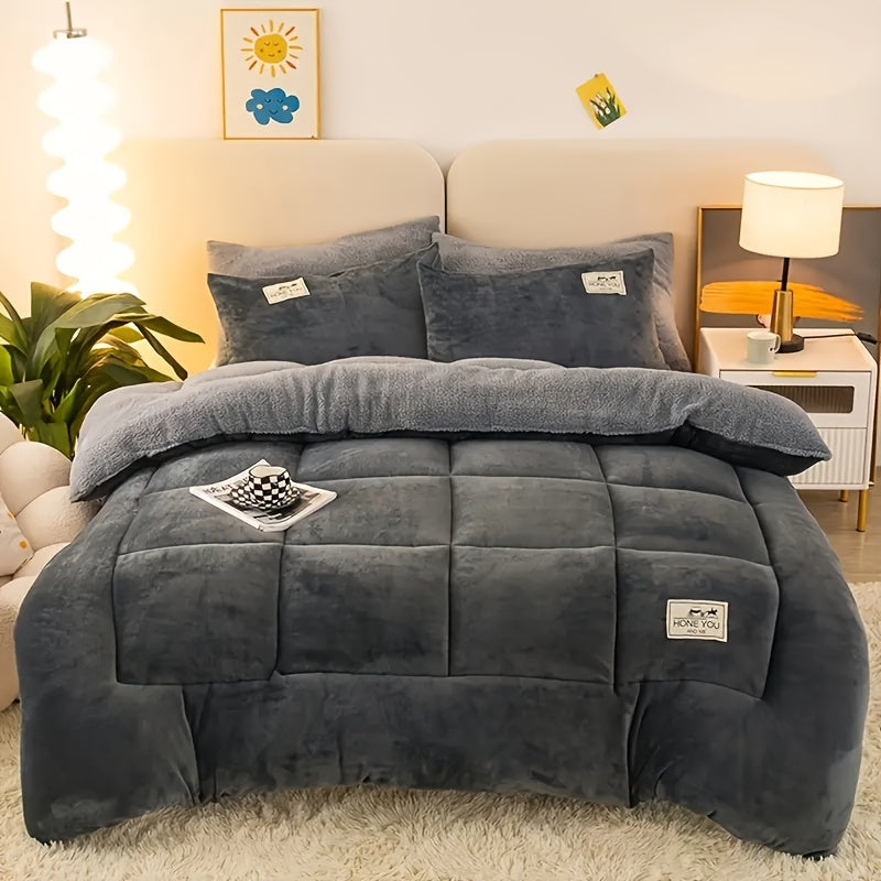 Soft Quilted Bed Comforter Set