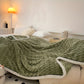 Soft Fuzzy Blanket | Pastel Pink with White Border
