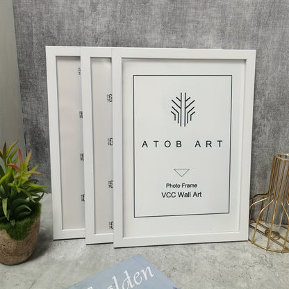 Rustic Wooden Picture Frame Set
