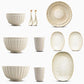 Ceramic Dinner Plate Set with Elegant Place Settings