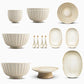 Ceramic Dinner Plate Set with Elegant Place Settings