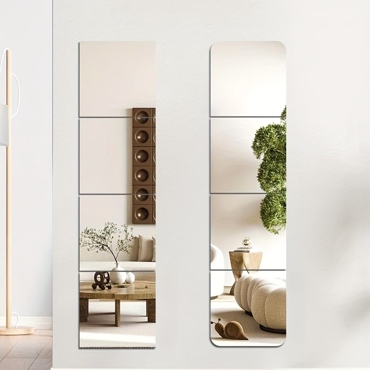 Stylish Wall Mirror Set | Durable Acrylic Panels