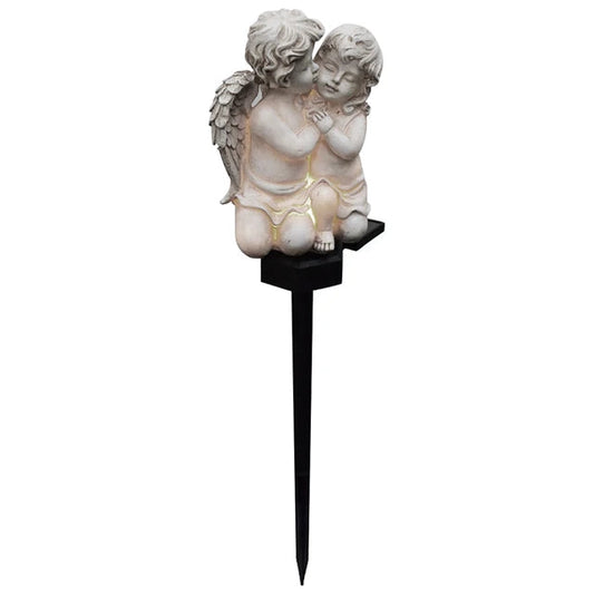 Outdoor Solar Powered Angel Statue - HappyKidMart
