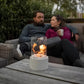 Compact Indoor Fire Pit | Modern Glass Tube Design