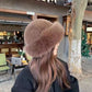 Soft Faux Fur Beanie | Warm White Hat