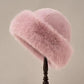 Soft Faux Fur Beanie | Warm White Hat