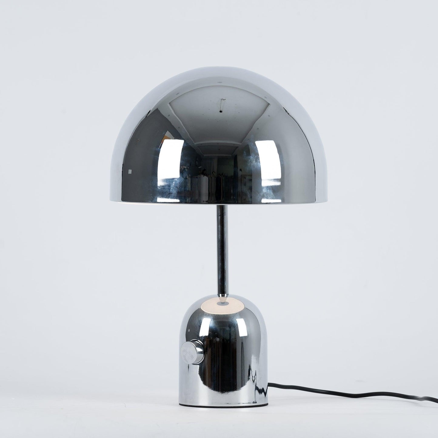 Sleek Glass Table Lamp | Chrome Finish