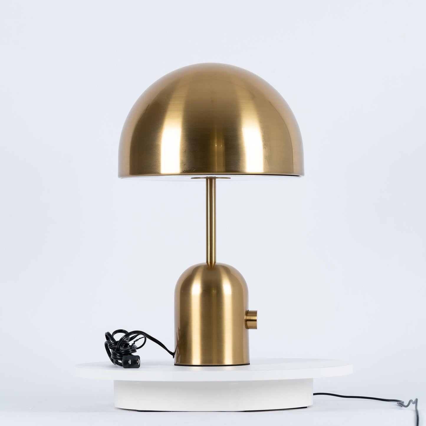 Sleek Glass Table Lamp | Chrome Finish