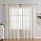 Light Beige Sheer Curtains With Tassel Detail - HappyKidMart