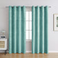 Grey Patterned Room Darkening Curtains