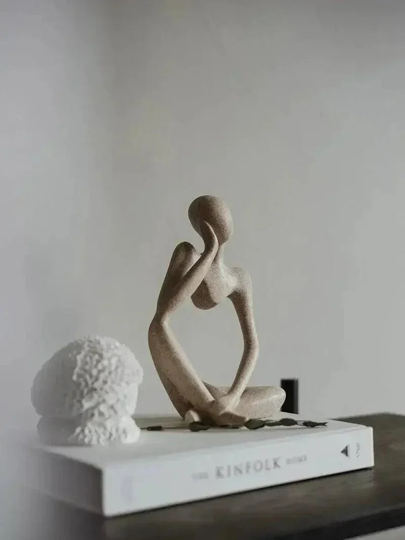 Simple Resin Figurine | Contemporary Decor Statue