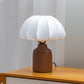 Stylish Table Light | Wood Base Soft Shade