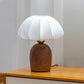 Stylish Table Light | Wood Base Soft Shade