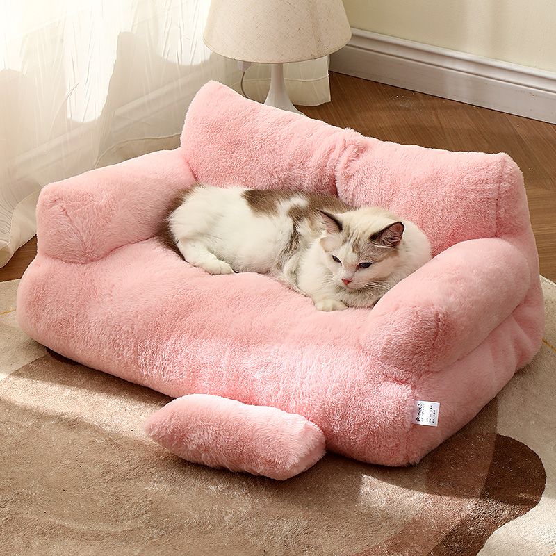 Cozy Pet Fleece Bed | Soft Dog & Cat Sleeper - HappyKidMart