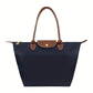 Premium Nylon Shopper Bag | Tan Leather Accents With Metal Buckles