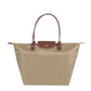 Premium Nylon Shopper Bag | Tan Leather Accents With Metal Buckles