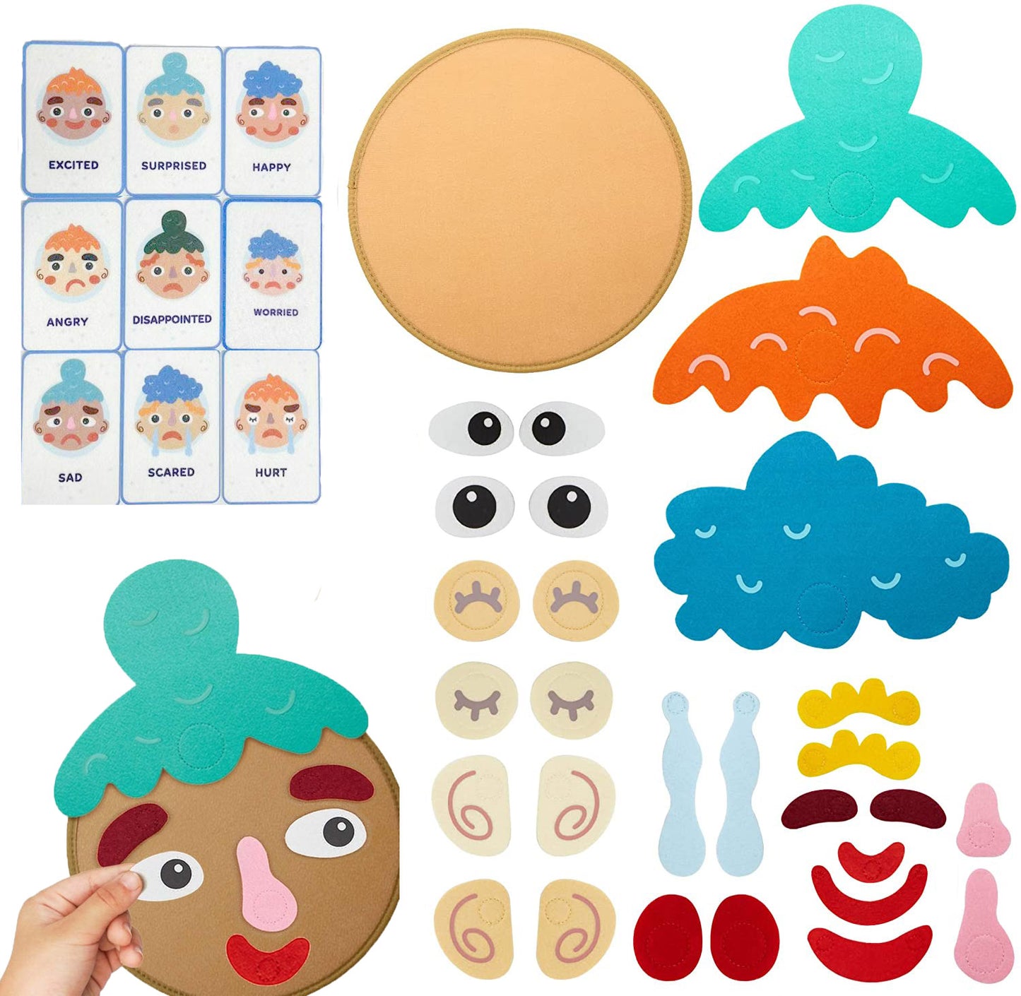 Kids Montessori Facial Expression-Educational Toy