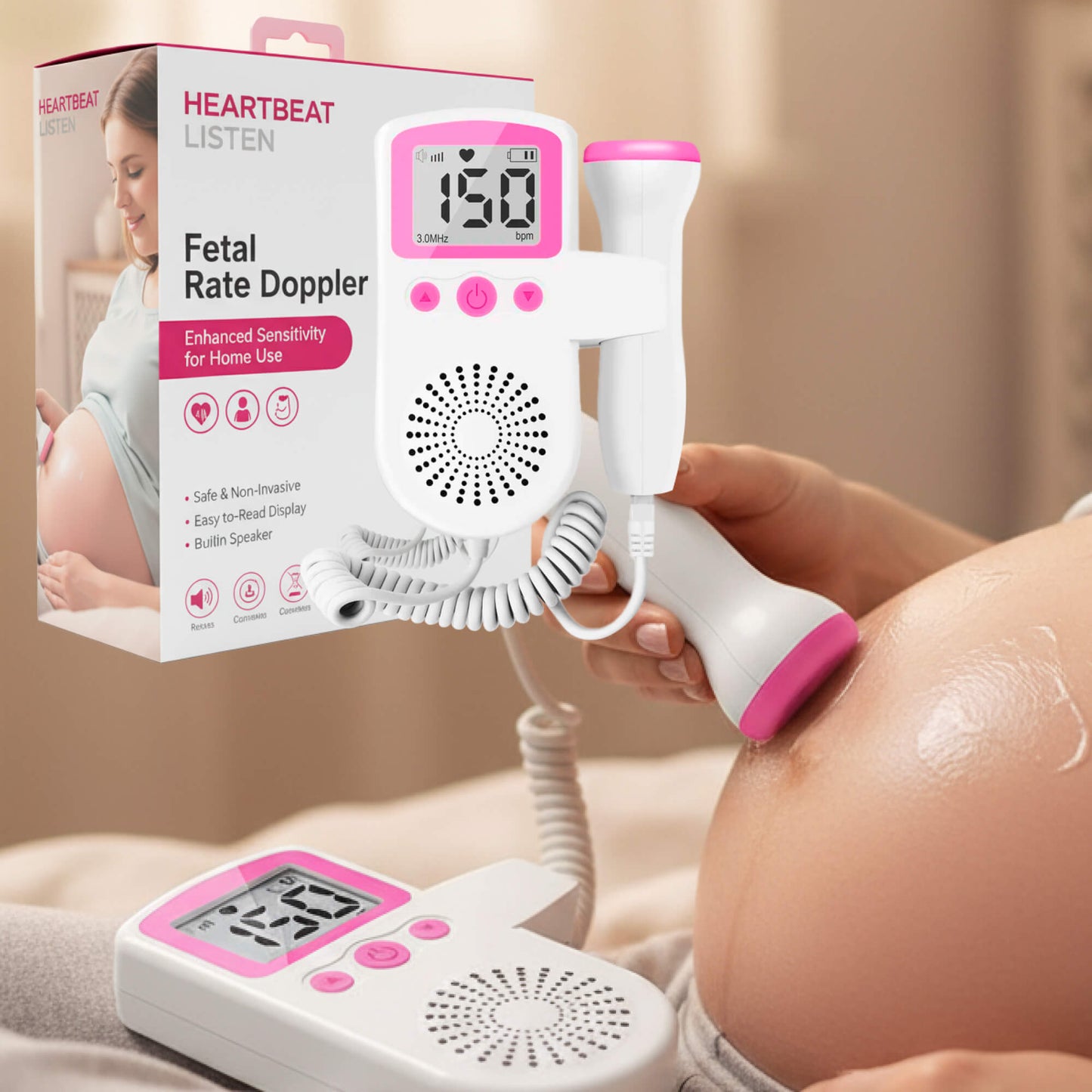 Accurate Baby Heart Monitor with Clear Audio - HappyKidMart