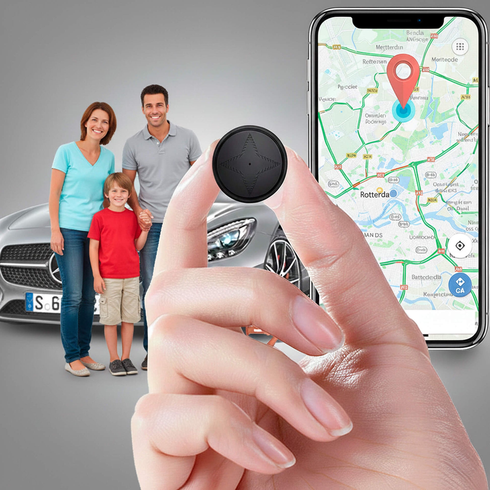 Compact Car GPS Tracker with Powerful Magnet - HappyKidMart