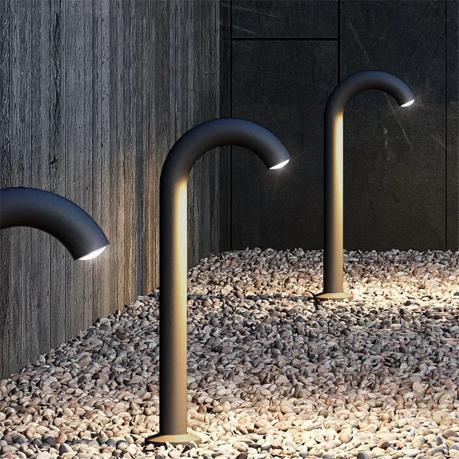 Weatherproof Metal Yard Post Light