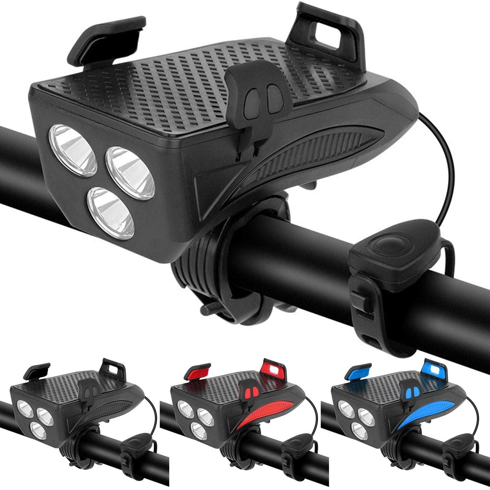 Bright Bicycle Light Kit with Phone Holder - HappyKidMart