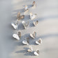 Colorful Butterfly Art Wall Decoration Rose Gold Finish