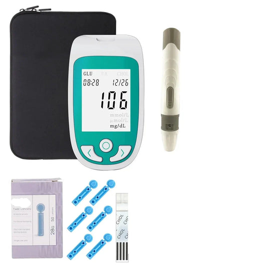 Accurate Home Diabetes Test Kit with Cholesterol Tester - HappyKidMart