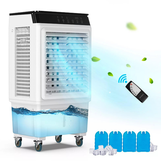 Compact Cooling Fan with 30L Water Tank and Remote - HappyKidMart