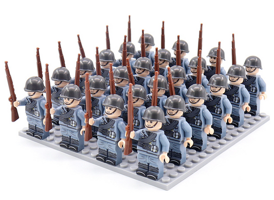 Historic WWII Military Building Blocks Figure Set - HappyKidMart