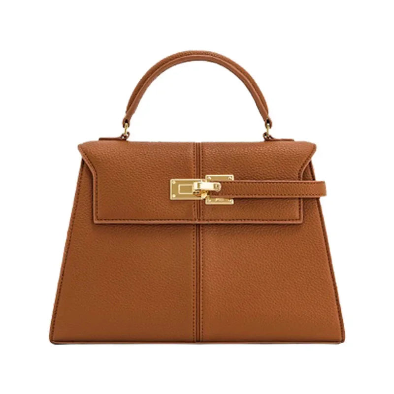 Small Chic Crossbody Purse With Metal Details