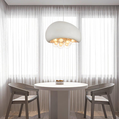Sleek Black Glass Globe Pendant Light