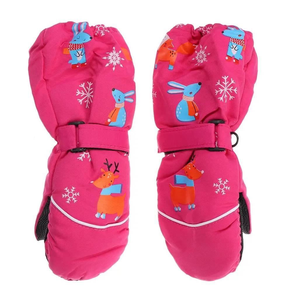 Waterproof Winter Rabbit Kids Gloves