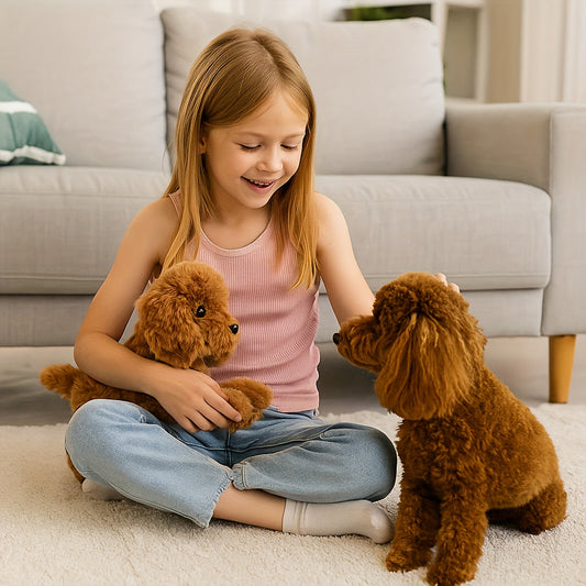 Cuddly Stuffed Animal Dog Toy Soft Teddy 40cm - HappyKidMart