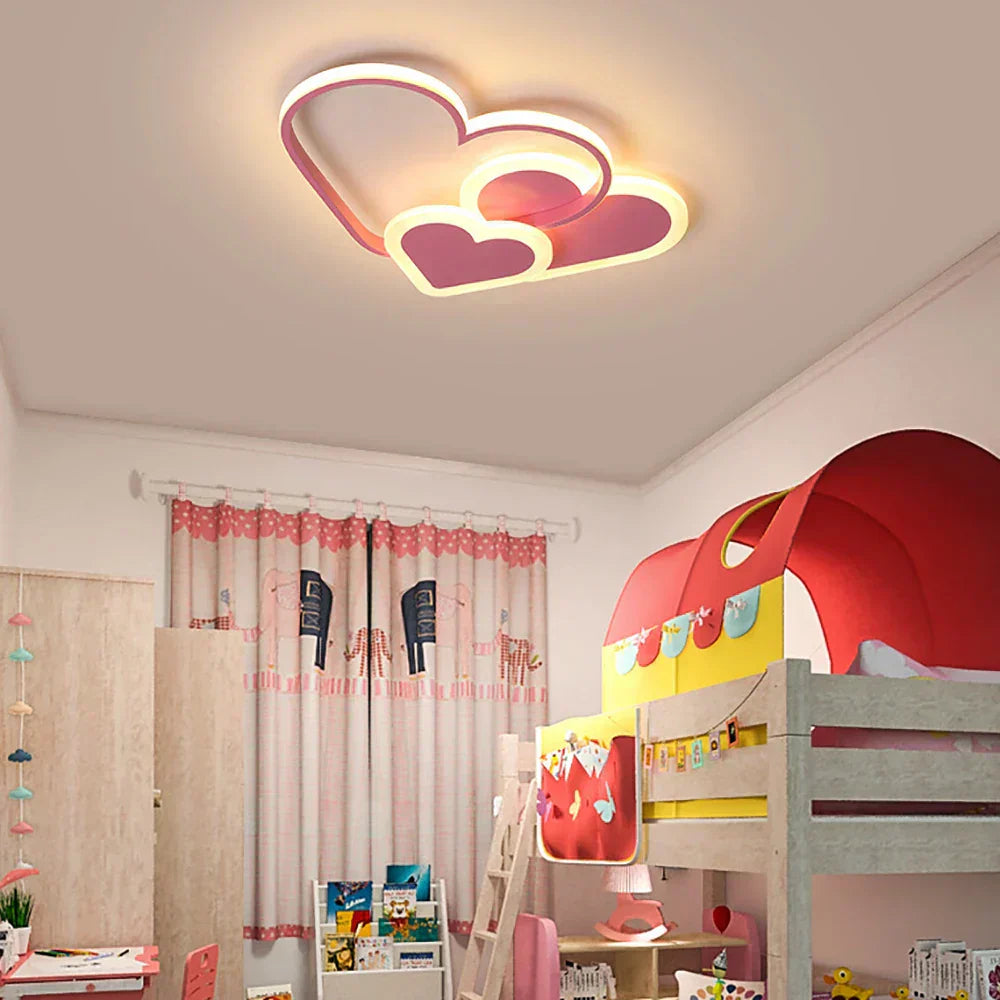 Lovely Pink Heart Shaped Lamp - HappyKidMart