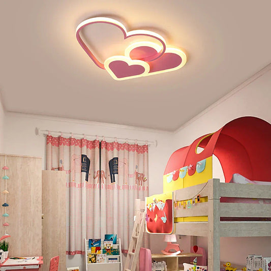 Lovely Pink Heart Shaped Lamp - HappyKidMart