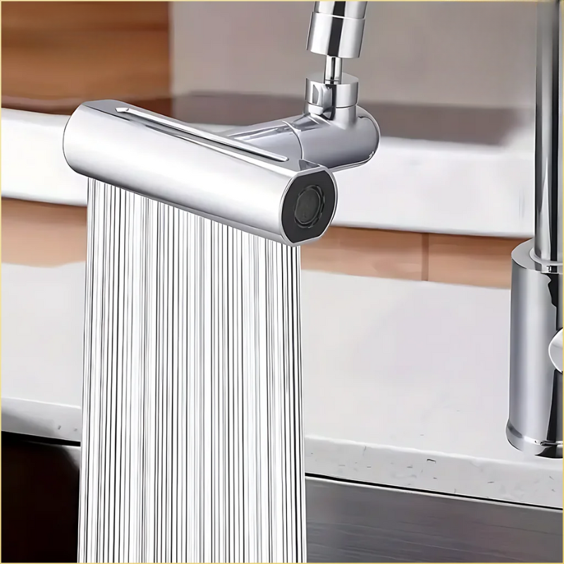 Stylish 4-Spray Chrome Kitchen Faucet - HappyKidMart