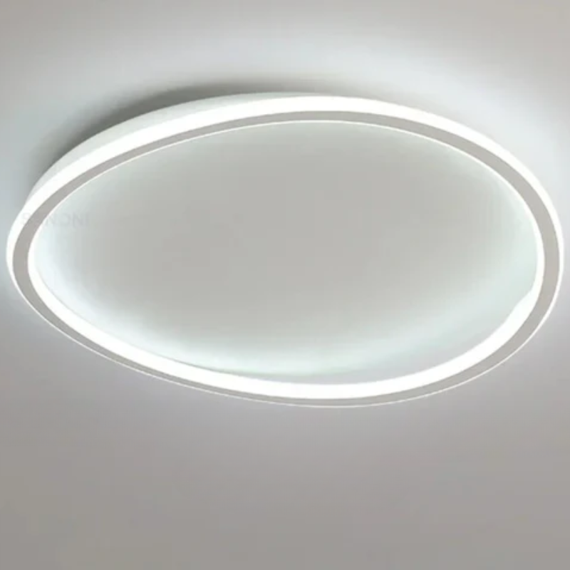 Stylish Gold Oval LED Ceiling Lamp