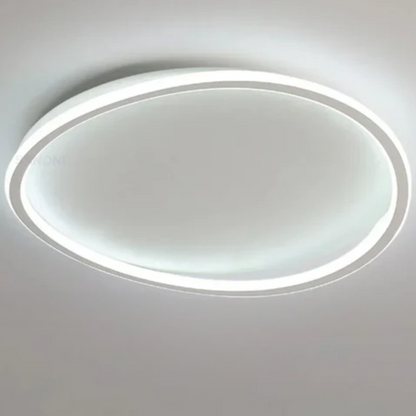 Stylish Gold Oval LED Ceiling Lamp