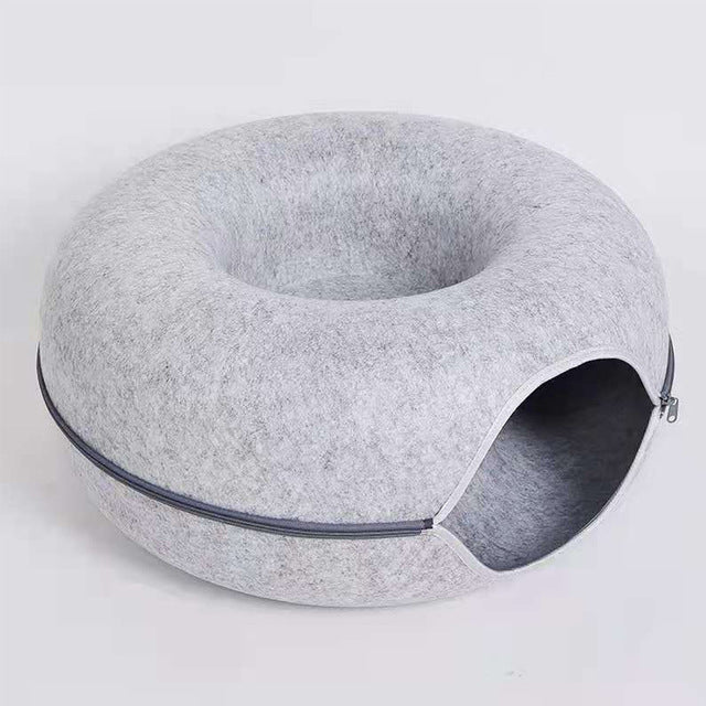 Cozy Pet Donut Bed | Soft Plush Dog Mattress