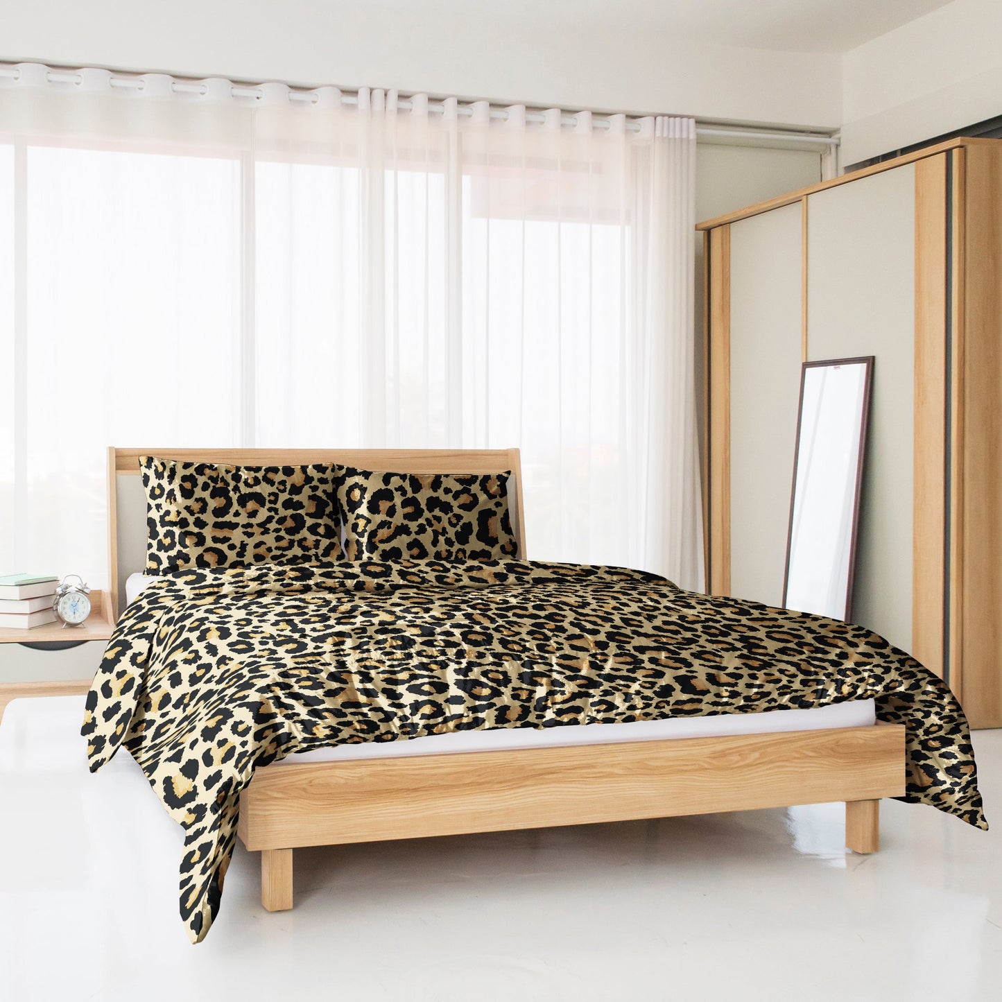 Animal Print Egyptian Cotton Bed Set
