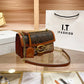 Fashion Crossbody Purse with Color Block Strap