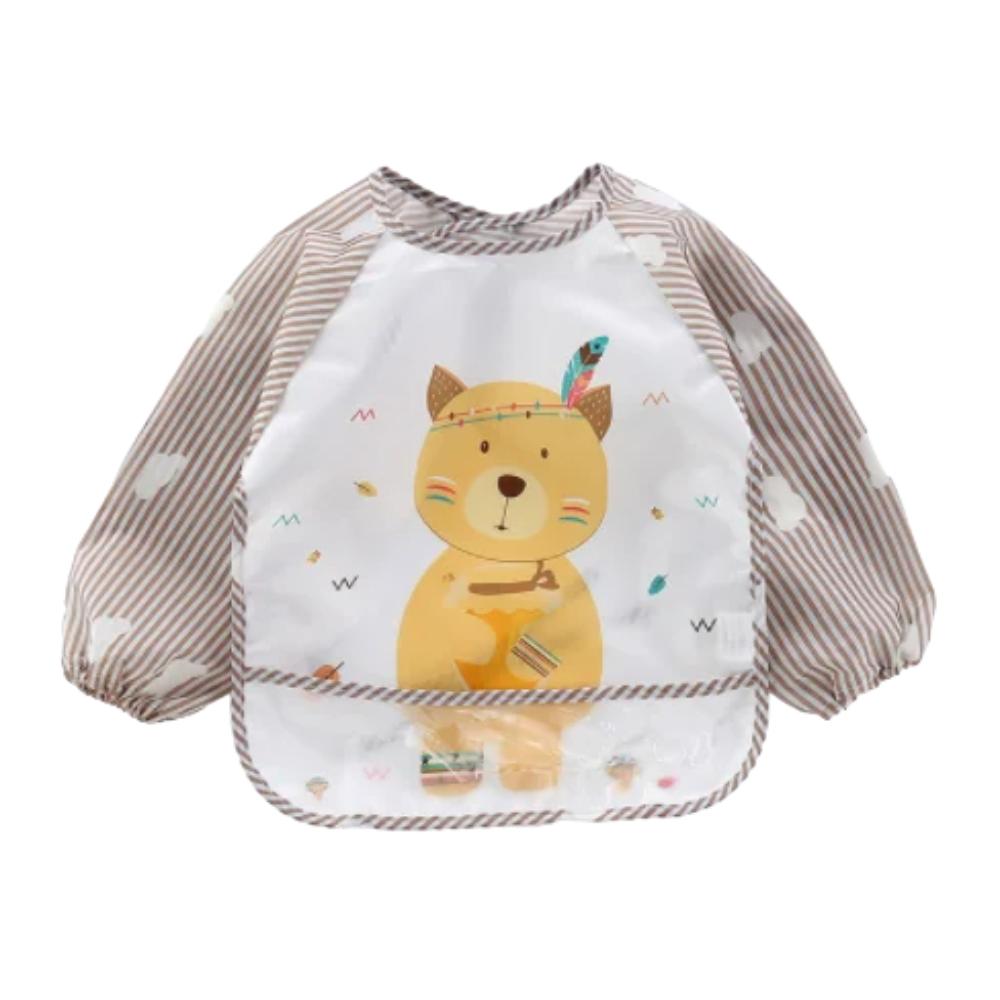 Baby Waterproof Long Sleeve Feeding Bib 